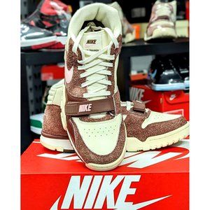 Nike Air Trainer 1 Valentine's Day 1 Suede Dark Pony Red  DM0522-201 Men's Sz 12